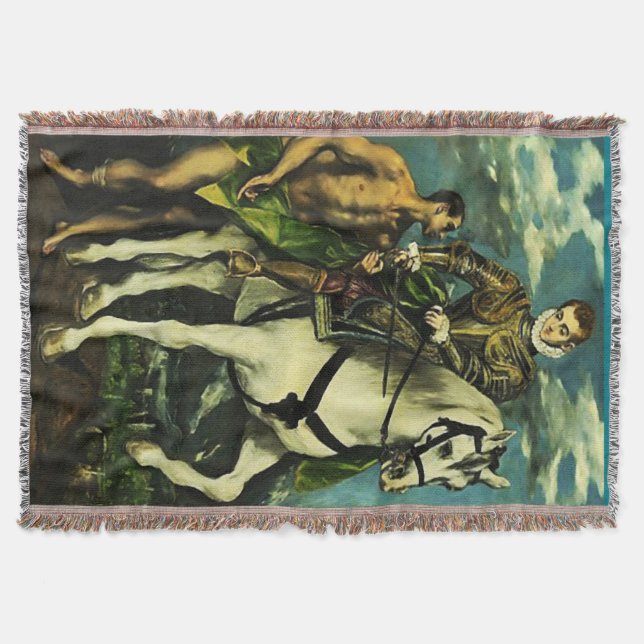 St Martin de Tours - San Martin Caballero Blanket Decke (Vorderseite)