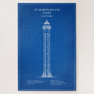 St. Martin Island Lighthouse - Michigan - AD