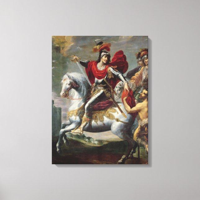 St. Martin teilt seinen Mantel mit dem Bettler Leinwanddruck (Vorderseite)