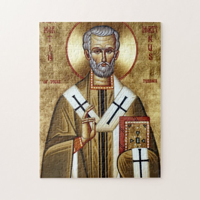 St. Martin the Merciful Orthodox Christian Icon (Vertikal)