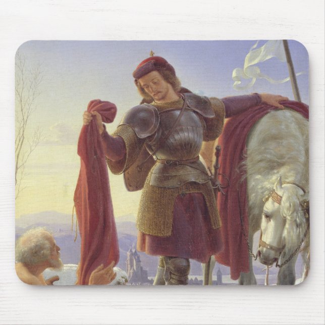 St Martin und der Bettler, 1836 Mousepad (Vorne)