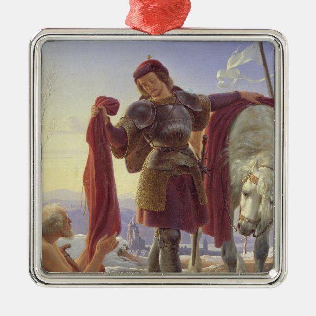 St Martin und der Bettler, 1836 Ornament Aus Metall (Vorne)