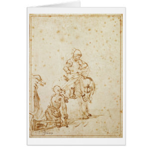 St Martin und der Bettler (Stift u. Tinte auf