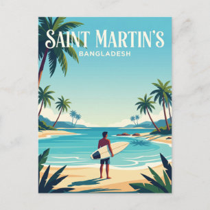 St. Martin's Island Bangladesch Postkarte