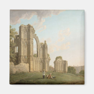 St Mary Abtei, York, c.1778 (Öl auf Leinwand) Magnet