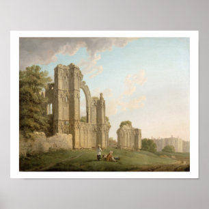 St Mary Abtei, York, c.1778 (Öl auf Leinwand) Poster