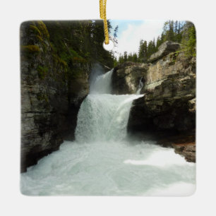 St. Mary Falls I im Glacier-Nationalpark Keramikornament
