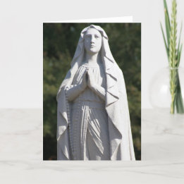 St. Mary in Prayer Card Karte
