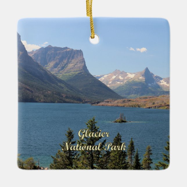St. Mary Lake: Glacier National Park Keramikornament (Vorderseite)