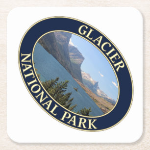St. Mary Lake: Glacier National Park Rechteckiger Pappuntersetzer