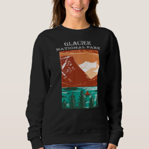 St. Mary Lake Glacier Nationalpark Montana Camp Sweatshirt