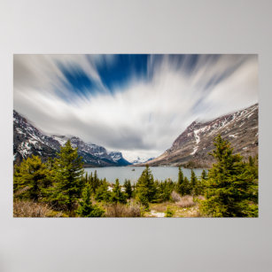 St. Mary Lake Glacier Nationalpark Poster