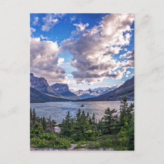 St. Mary Lake Sunset Postkarte (Vorderseite)