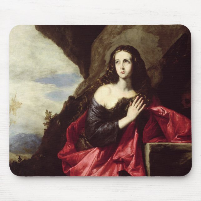 St Mary Magdalene oder St. Thais in der Wüste Mousepad (Vorne)