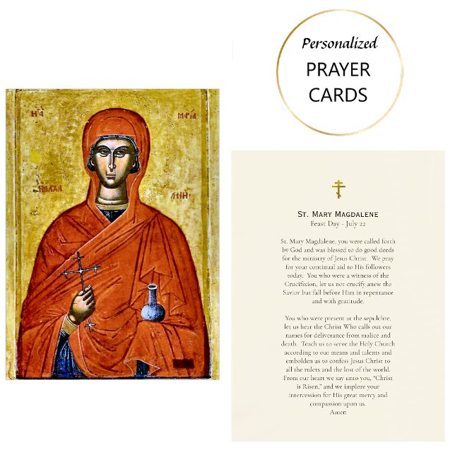 St. Mary Magdalene Orthodoxe Gebetskarte Platzkarte (Von Creator hochgeladen)