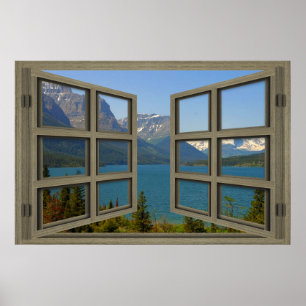 St. Mary See durch ein offenes Fenster-Plakat Poster