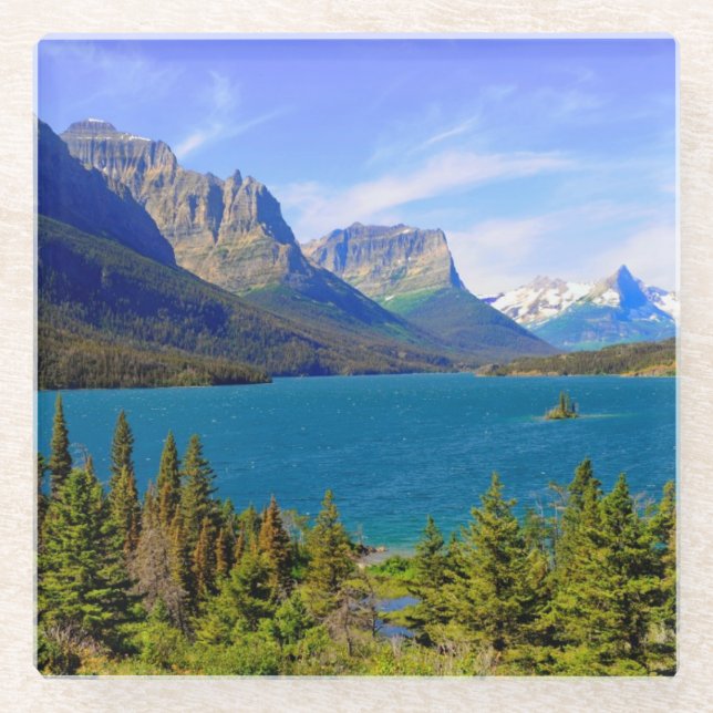 St. Mary See, Glacier Nationalpark, Montana Glasuntersetzer (Vorderseite)