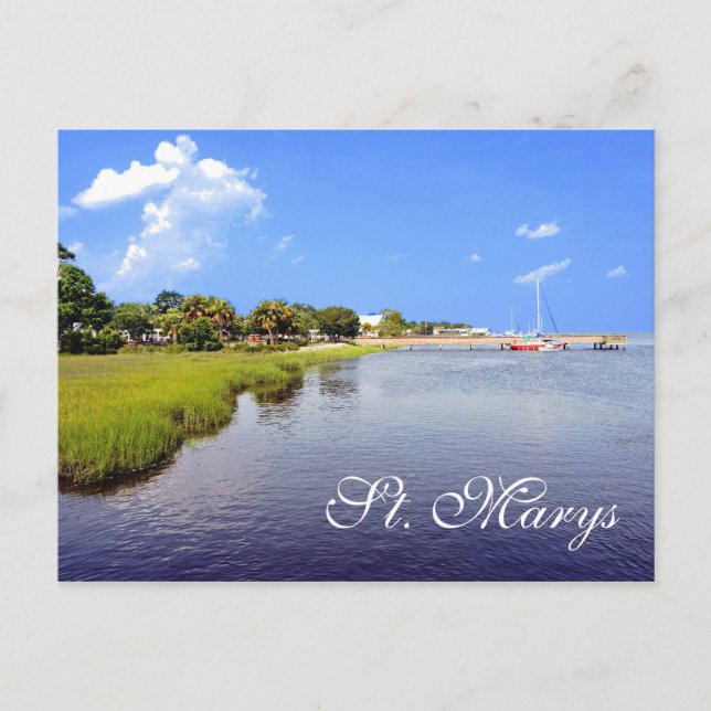 St. Marys, Georgia, USA Postkarte (Vorderseite)