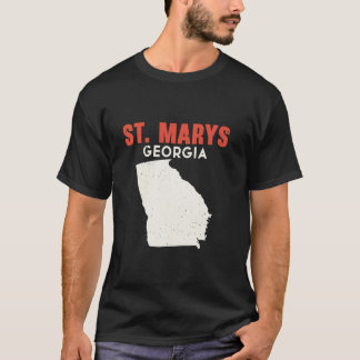 St Marys Georgia USA Staat Amerika Reisen Georgien T-Shirt