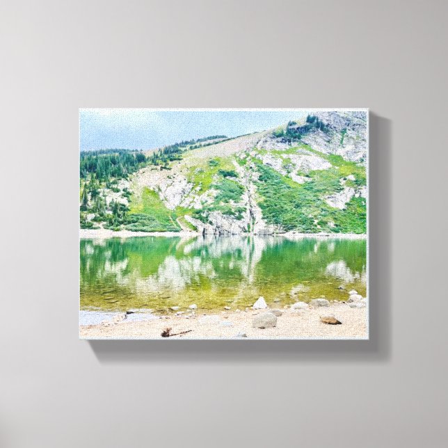 St. Mary's Glacier, CO Stretched Canvas Print Leinwanddruck (Vorderseite)