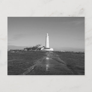 St Mary's Lighthouse England Post Card Postkarte