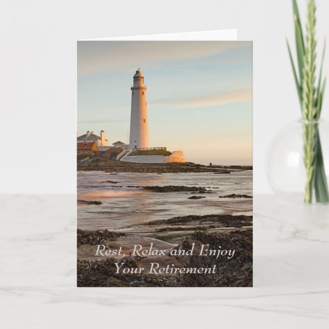 St Mary's Lighthouse England-Rentenkarte Karte (Vorderseite)