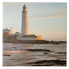 St Mary's Lighthouse England Tile/Trivet Fliese