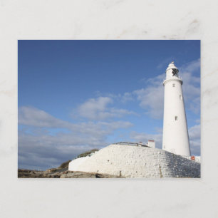 St Mary's Lighthouse in Whitley Bay Postcard Postkarte
