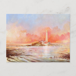 St Marys Lighthouse Post Card Postkarte
