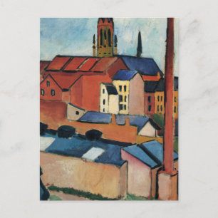 St. Marys mit Häusern und Schornstein von August M Postkarte