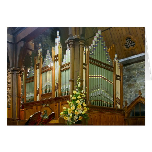St Mary's, New Plymouth, orgue à pipe (Devant horizontal)