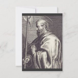 St. Matthäus der Evangelist - Kunstreproduktion Dankeskarte