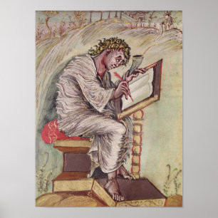 St. Matthew, aus den Ebbo-Evangelien Poster