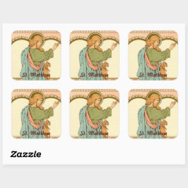 St. Matthew der Apostel (RLS 10) Quadratischer Aufkleber