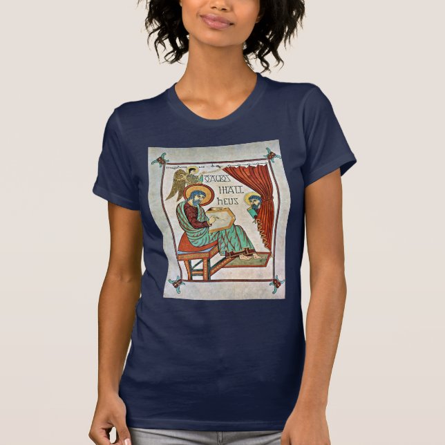 St Matthew durch Meister DES-Buch von Lindisfarne T-Shirt (Vorderseite)