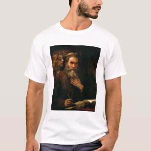 St Matthew und der Engel, 1655-60 (Öl auf T-Shirt