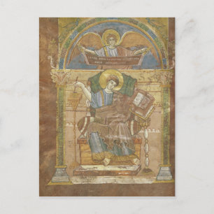 St. Matthew, vom Evangelium des hl. Riquiers Postkarte