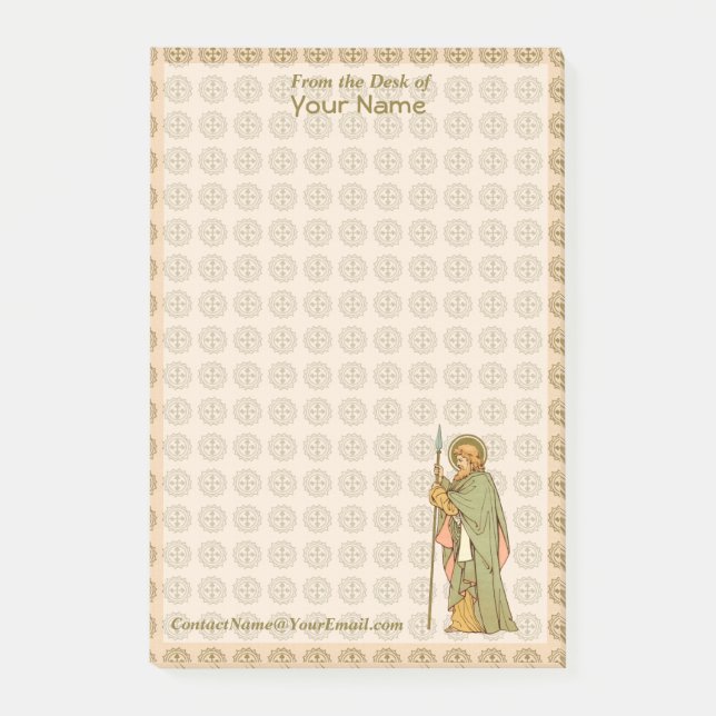 St. Matthias the Apostle (RLS 11, Style 2) 4"x6" Post-it Klebezettel (Vorderseite)