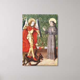 St. Michael and St. Francis of Assisi, c. 1480 Leinwanddruck