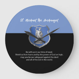 St. Michael Archangel Gebet Denken Sie an Sie Große Wanduhr