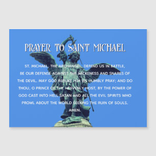 St Michael Archangel Gebet Magnetkarte