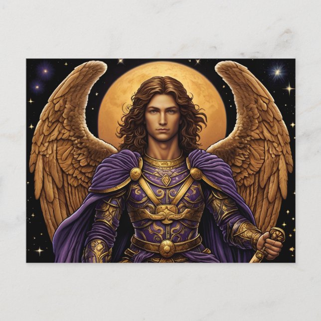 St Michael Archangel Katholische Postkarte (Vorderseite)