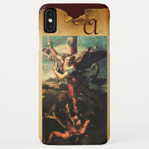 St MICHAEL ARCHANGEL VANGUISHING SATAN Monogram title_seo2