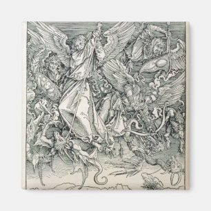 St. Michael Battling mit dem Drachen Magnet