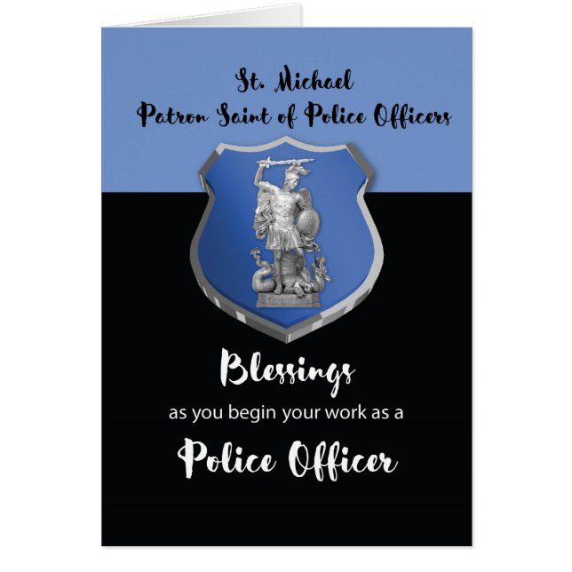St. Michael Blessings zum neuen Polizeibeamten (Vorne)