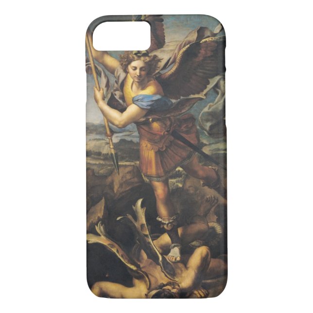 St Michael, das den Dämon, 1518 überwältigt Case-Mate iPhone Hülle (Rückseite)