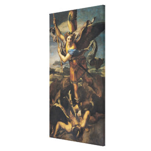 Premium-Poster Der Heilige Michael tötet den Dämon Raffael 