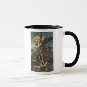 St Michael, das den Dämon, 1518 überwältigt Tasse