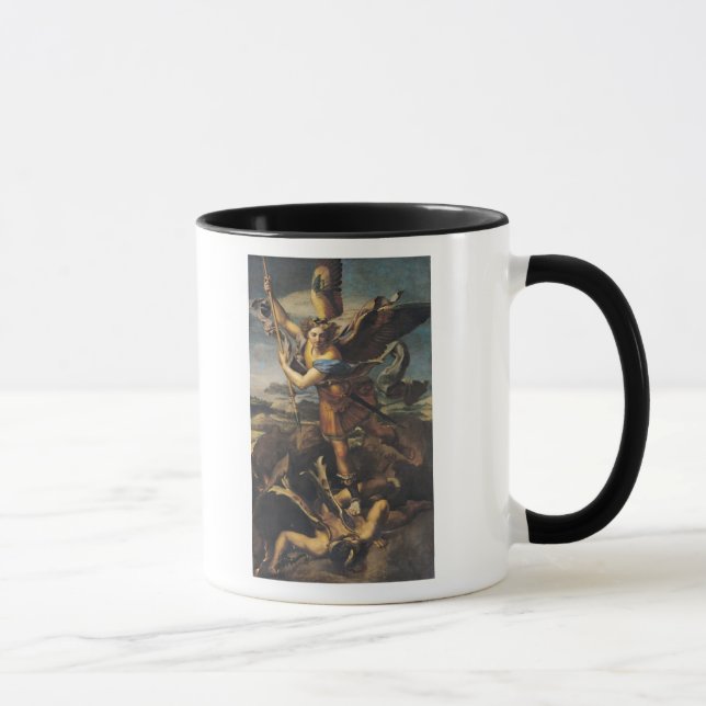 St Michael, das den Dämon, 1518 überwältigt Tasse (Rechts)