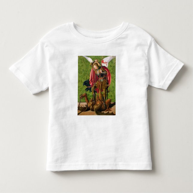 St Michael, das den Drachen tötet Kleinkind T-shirt (Vorderseite)